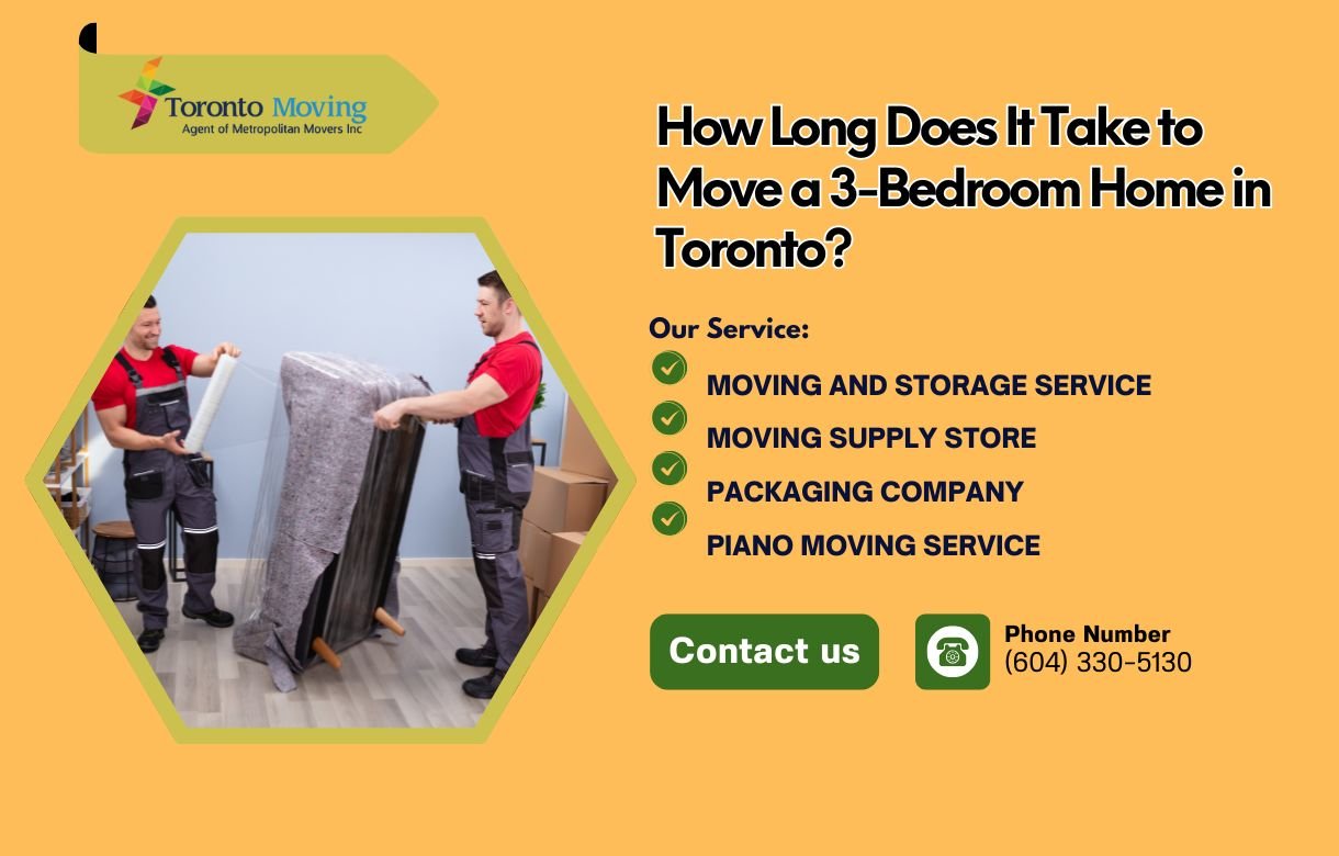 How Long Does It Take to Move a 3-Bedroom Home in Toronto?