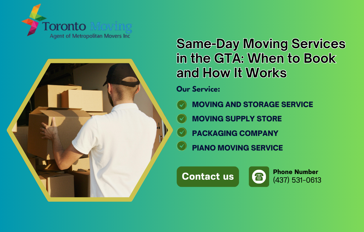 Same-Day Moving Services GTA Emergency Movers Toronto