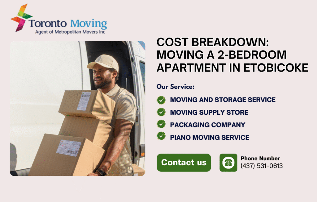 Cost Breakdown Moving a 2-Bedroom Apartment in Etobicoke